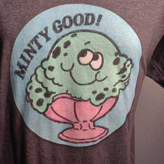 Minty Good! 80S scratch n sniff shirt – Large